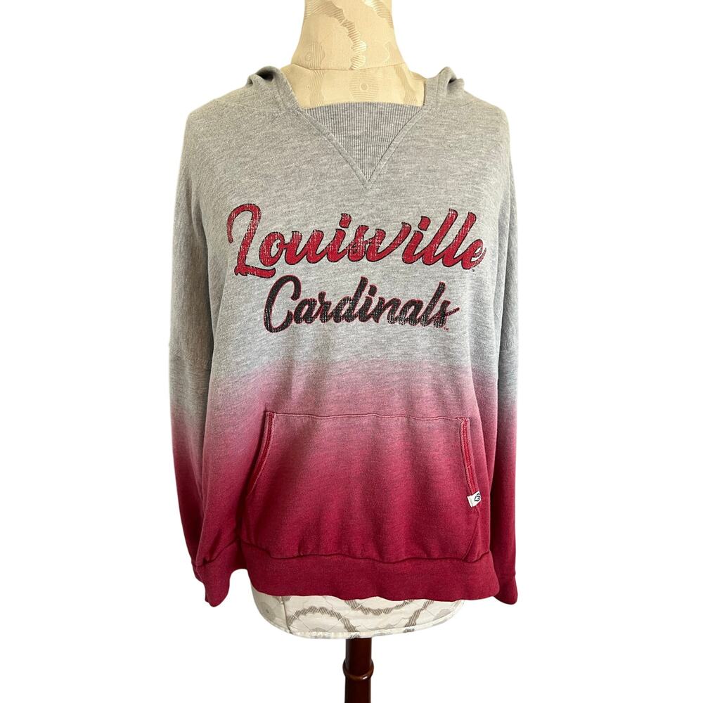 Colosseum Louisville Cardinals Lightweight Hoodie Large